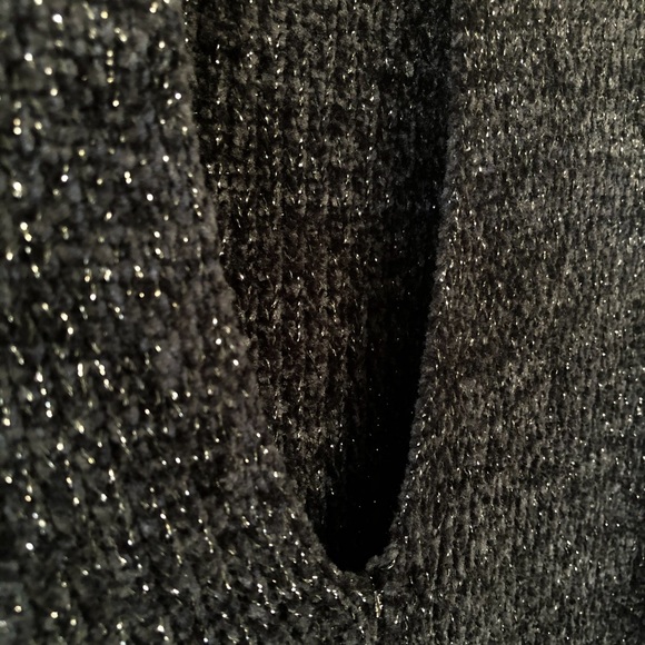 NWT Something Navy Shimmer Knit Sweater Dress M - Picture 11 of 12